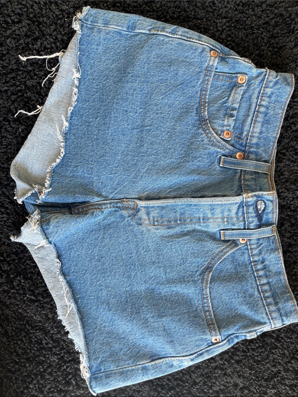 Levi’s 501 Original Denim Shorts Women’s W26 High Rise Button Fly Summer Sale!!